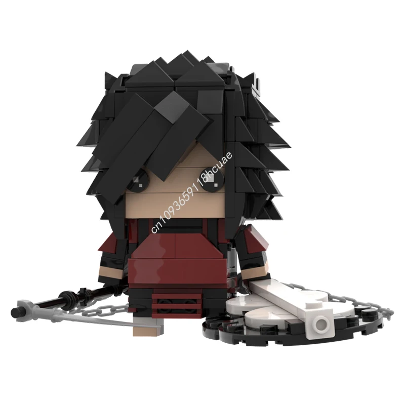 255 Uds. MOC Uchiha Madara Brickheadz modelo bloques de construcción idea ensamblar arquitectura juguetes educativos regalos de navidad