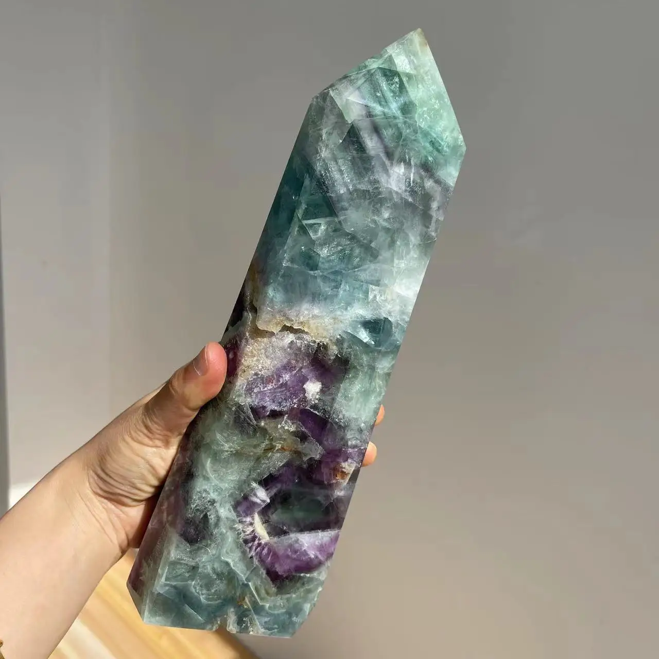 

Natural Stone Ffluorite Tower Home Decoration Rock Crystal Wand Point Rough Polished Quartz Moonstone Obelisk Healing