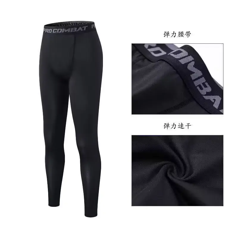 سراويل ضيقة مضغوطة عالية الأداء للرجال لتمارين اللياقة البدنية لتحسين أداء اللياقة البدنية وراحة الجري #4