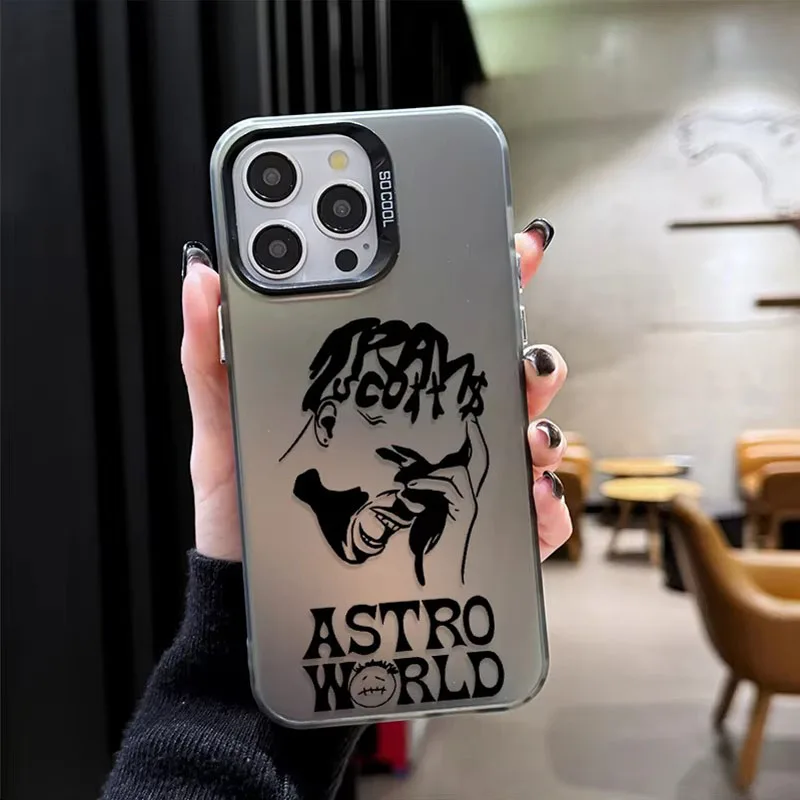 Matte Hard Case for iPhone 16 15 14 13 12 11 Pro Max XS X XR 8 7 Plus SE 2020 Cool Travis Scott Cactus Jack Shockproof PC Cover - náhled 5