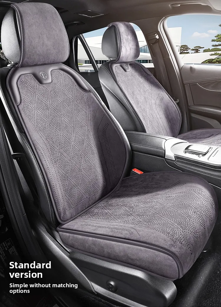 Luxury Sedan SUV Protection Universal Car Seat Full Cover Breathable High Quality Latex Suede Perforated Car Seat Full Cover
