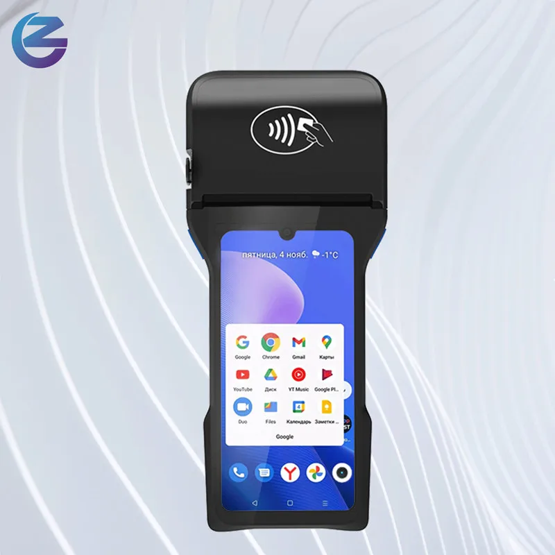 Z93 6.26-inch Touch Screen Android 14 Handheld POS Terminal Mobile Cash Register With NFC Camera Scanner 58/80mm Thermal Printer