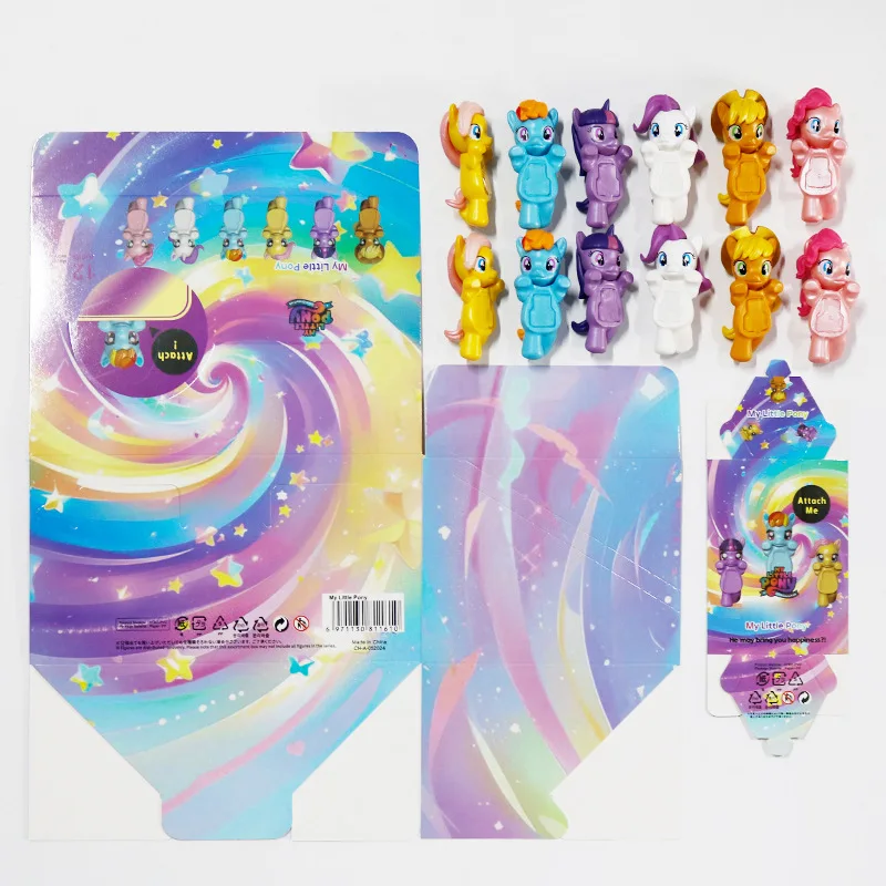 12 قطعة مجموعة أنيمي بلدي ليتل المهر 6.7 سنتيمتر عمل الشكلTwilight البريق قوس قزح داش أبلجاك سطح المكتب الحلي ألعاب أطفال الهدايا
