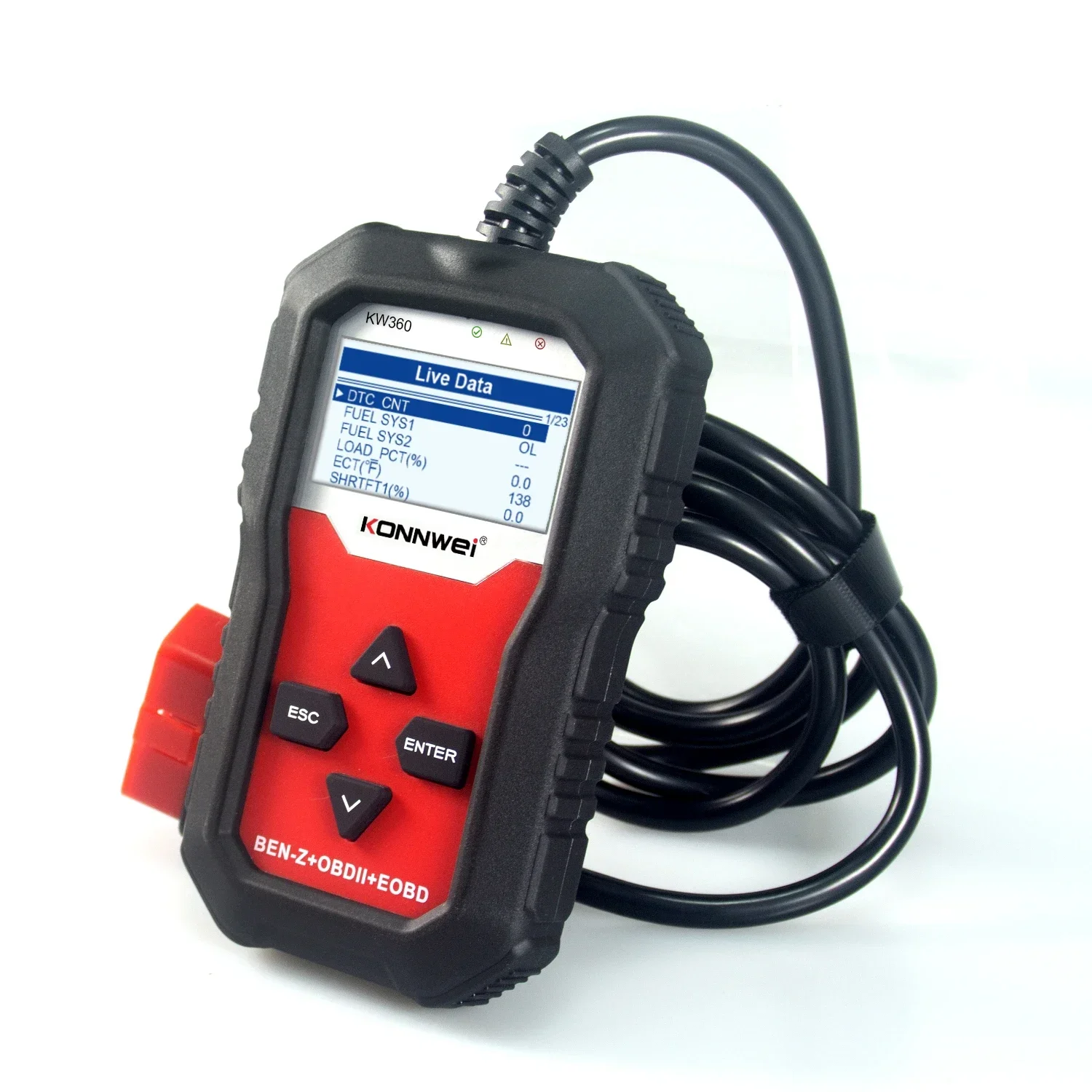 

2024 100% Original KONNWEI Obd2 Car Tool KW360 Car Obd Scanner Code Reader Diagnostic Tool