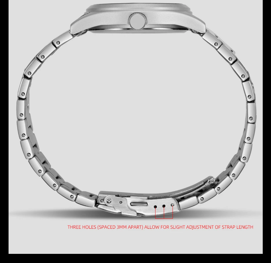 2026 Herren 38mm Leuchtende Zifferblatt-Uhr mit Tages- und Datumsanzeige, im Dunkeln leuchtend, grün, 30M wasserdicht, Felduhr mit Edelstahlarmband – Detail 21