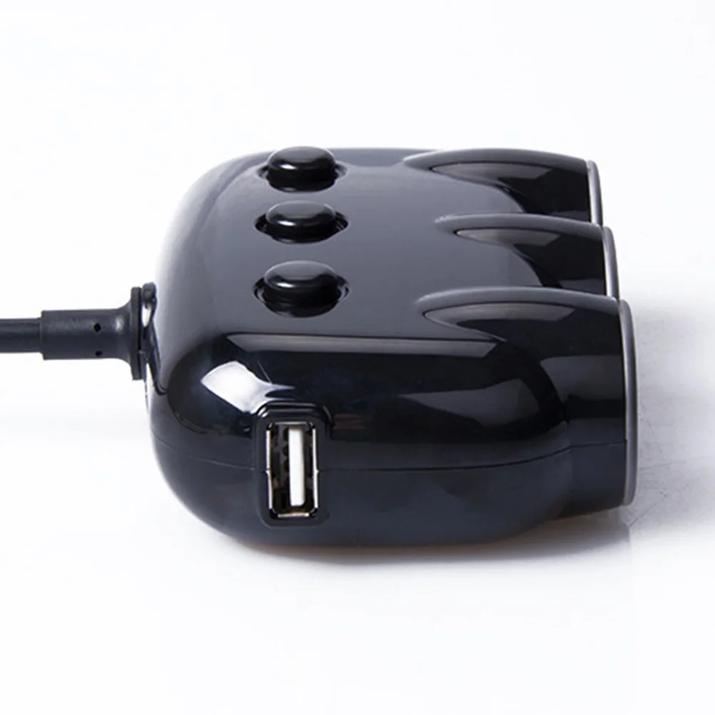 

Car 3 Cigarette Lighter Dual USB Portable for Smartphone MP3 GPS PDA Short Circuit Protection Travel