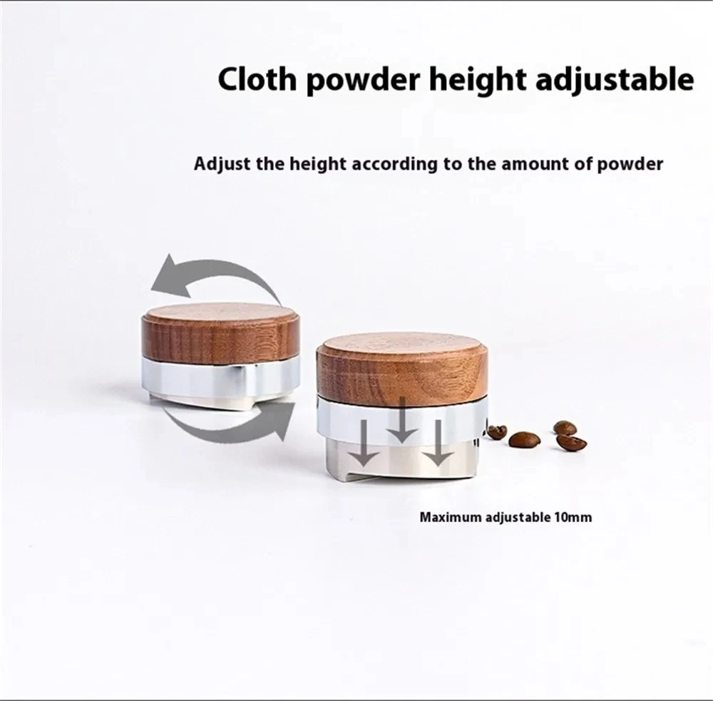 51/53.3/58.5 مللي متر ثلاثة زاوية المنحدر الجوز القهوة الموزع الفولاذ المقاوم للصدأ قابل للتعديل ارتفاع القهوة مستوي الاسبريسو العبث #5