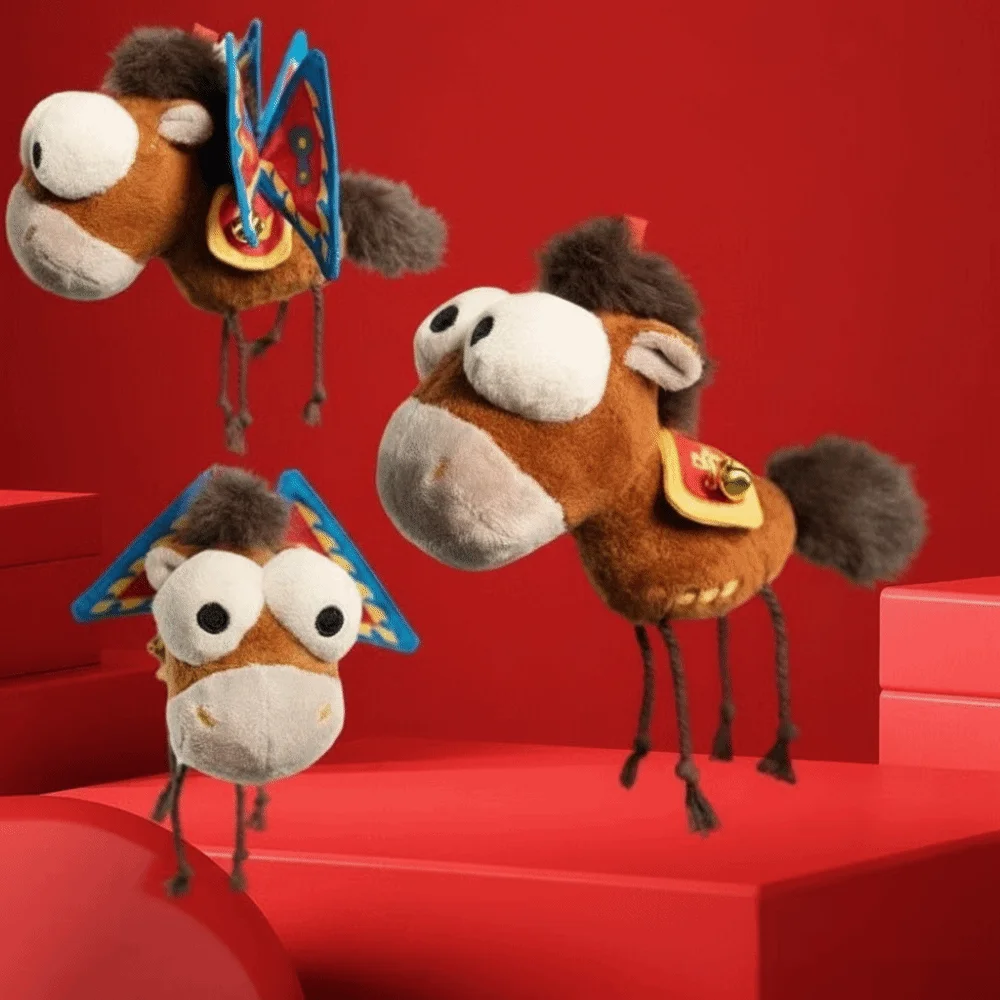 

Талисман Год Лошади Талисман Счастливый Подвесной Орнамент Плюшевые Статуэтки Символ Хорошей Фортуны Великий Успех