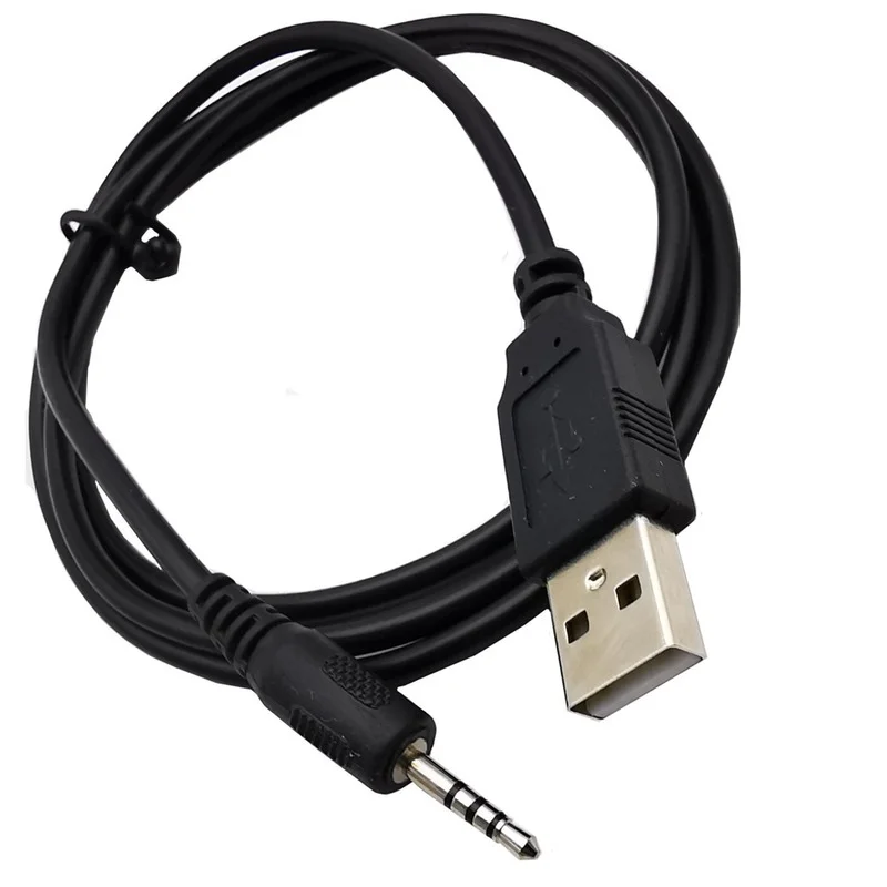 New Headphone Charging Cable 1 Meter USB to 2.5mm Male MP3/MP4 Download/Charging/Audio Conversion Data Cable