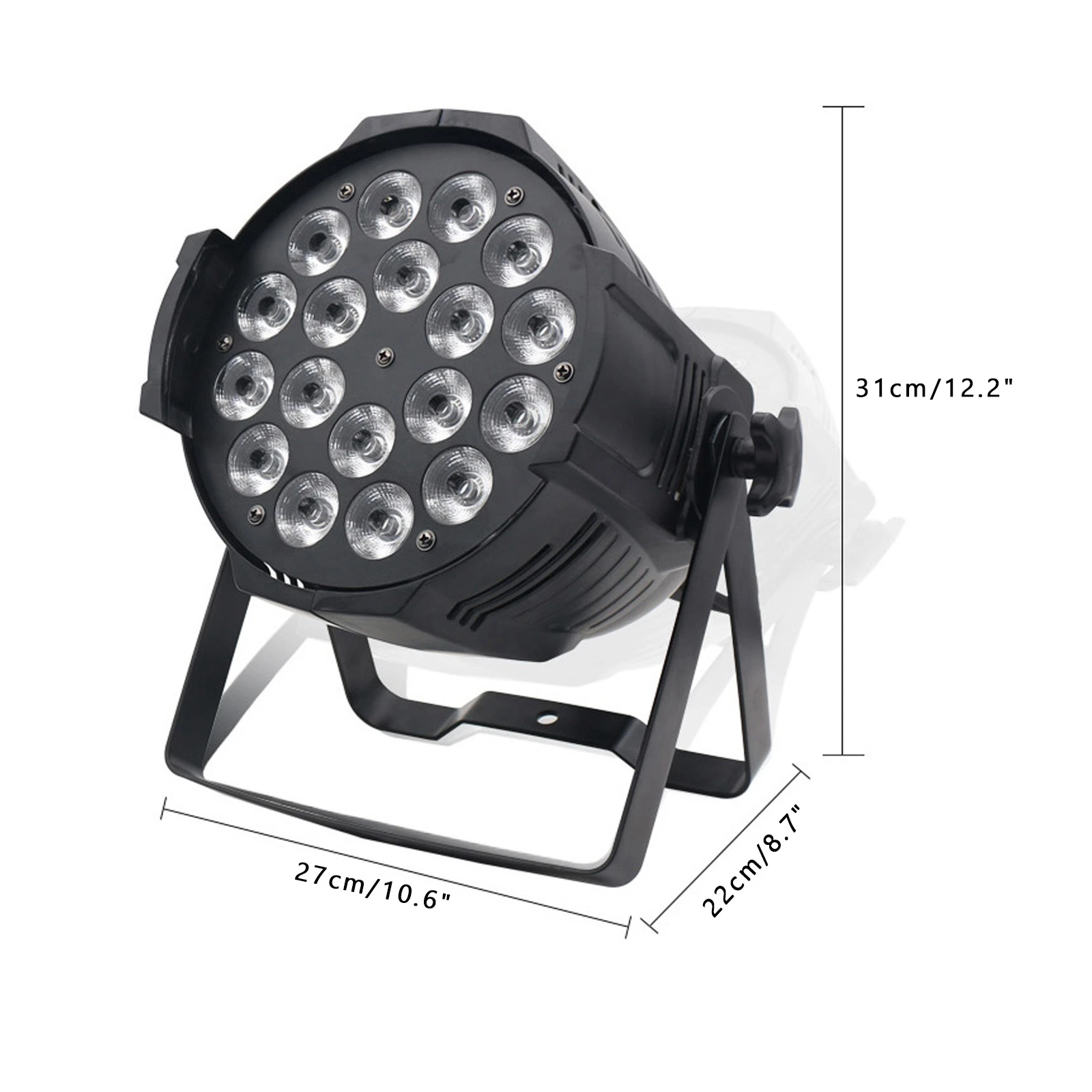 200W 18LED أضواء المسرح RGBW DMX تغيير اللون الاسمية ضوء حزب DJ ديسكو العرض #2