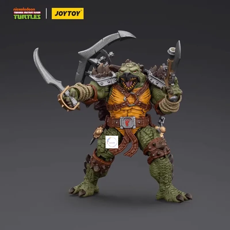 JOYTOY Dark Source Tortugas Ninja Mutantes Adolescentes - Vilão Kron, Fúria, Toca, 1:18 Soldado de ação completa, Figura de jogo moldada
