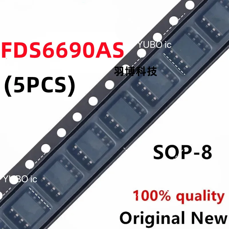 (5piece)100% New FDS6690AS 6690AS sop-8 Chipset