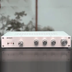 Hifi Pure Class A Preamplifier use OPA1611*4 Chip Four Analog Inputs Preamp for Home Sound Audio Treble Medium Bass Adjustment