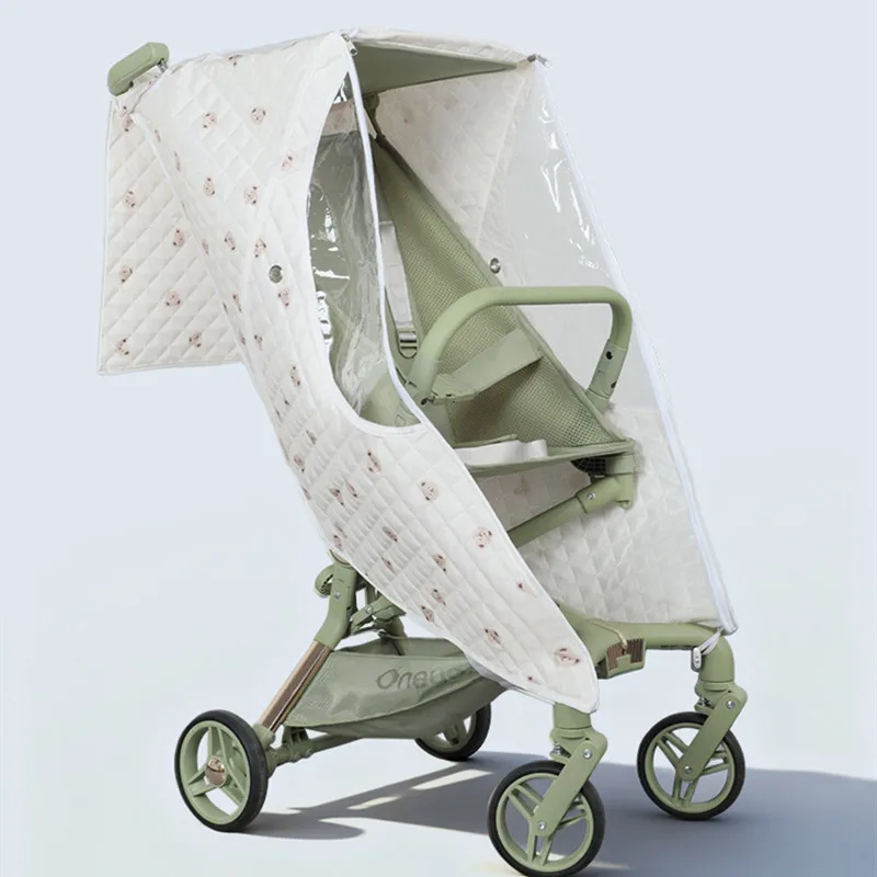 Winter Waterproof Warm Baby Stroller Rain Cover Universal Full Coverage Travel Baby Pushchair Weather Windshield Rain Cover