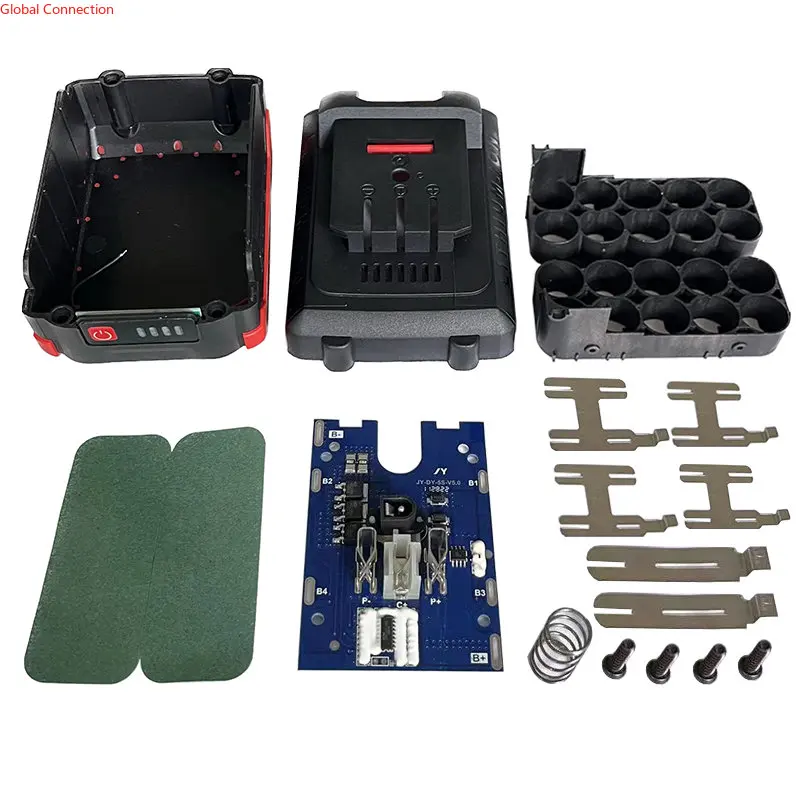 5S2P 18650 Power Tools Li-ion Battery Plastic Case BMS Protection board for Wireless Electric Angle Grinder 18V Lithium Battery