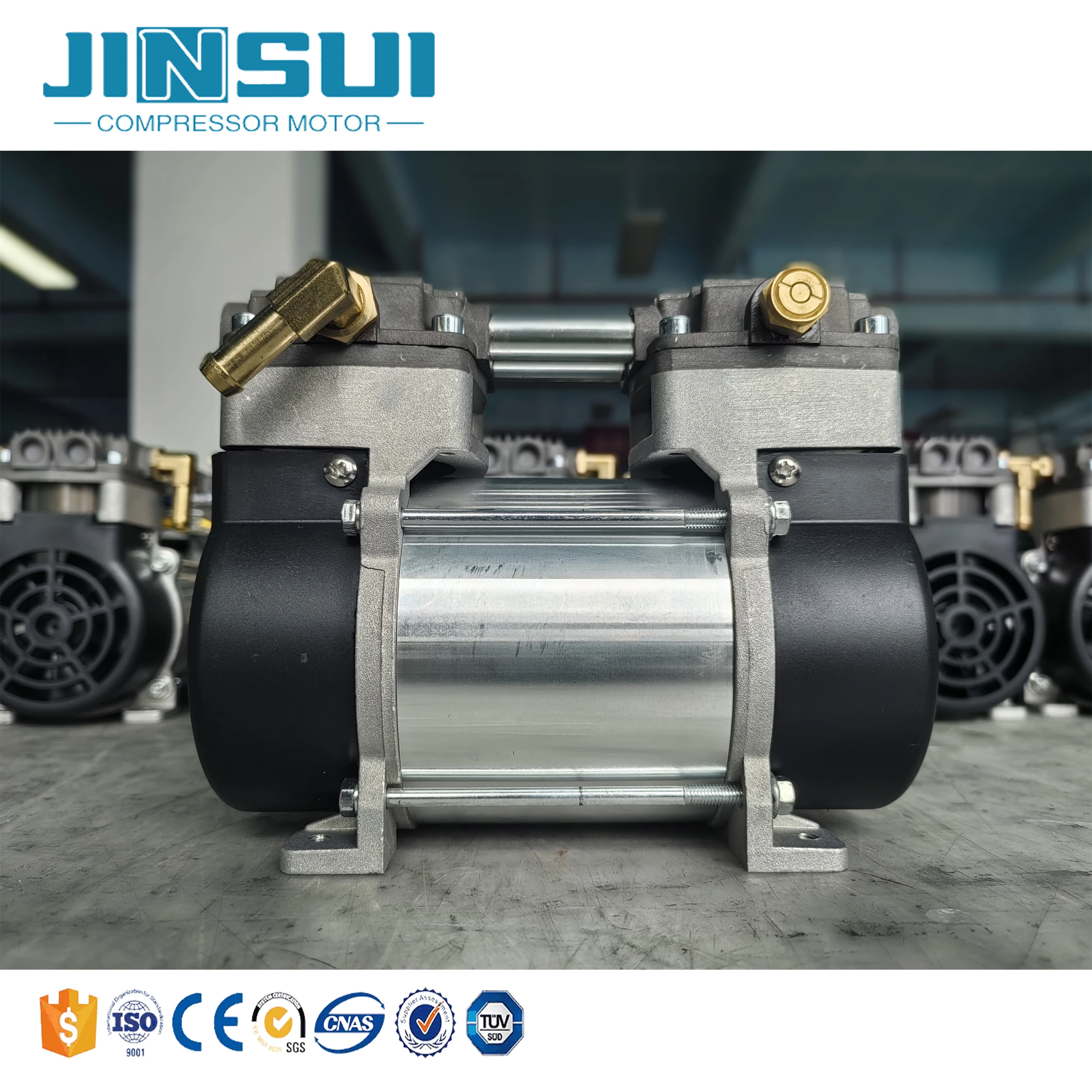 Luchtpomp 12V DC borstelloze zuigercompressorpomp voor auto