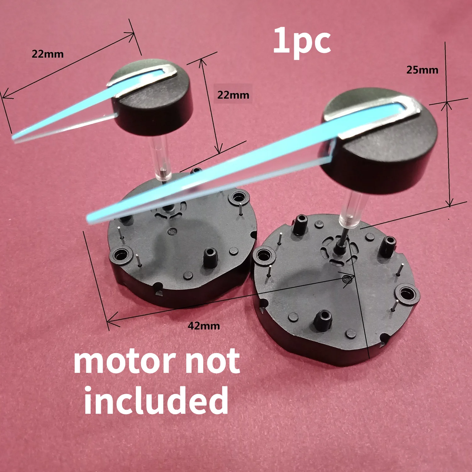 1pc 22mm / 42mm blue plastic pointer for Various car, motorcycle for Ford Focus mondeo tachometer, oil gauge, odometer cluster