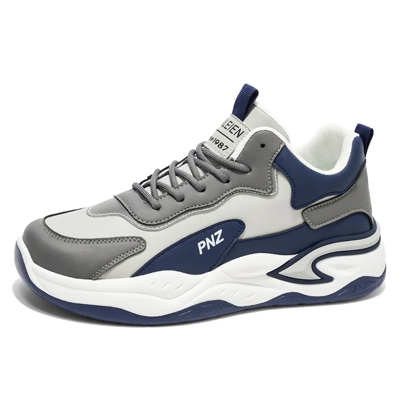 メンズスポーツシューズ：トレンディで多用途、厚底、快適で通気性のある、カジュアルなランニングシューズ、ダッドシューズ