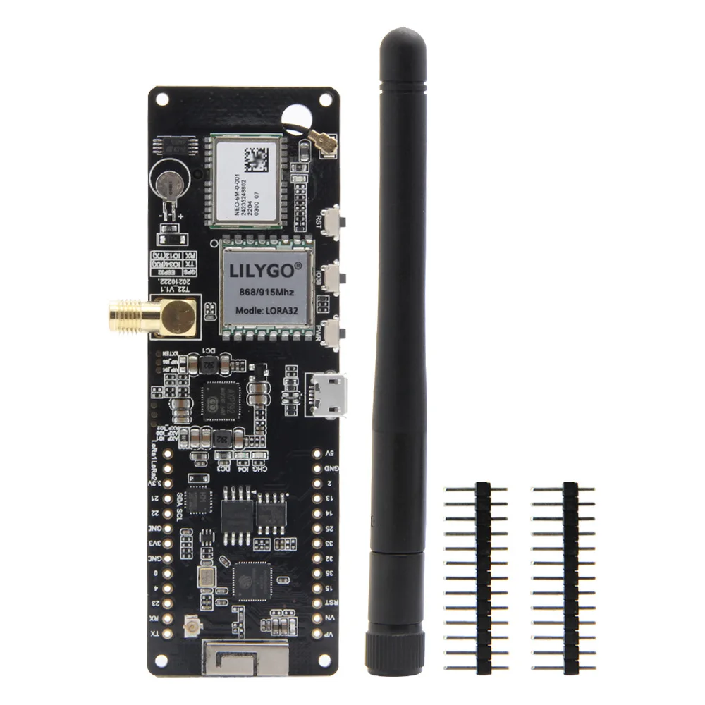 TTGO T-Beamv1.2 ESP32 chip Bluetooth WiFi wireless module LoRa GPS NEO-6M  SMA