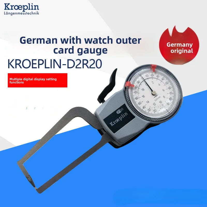 

GermanyKROEPLINBrand Original Genuine D2R20Mechanical Dial Outside Caliper Pointer Type Wall Thickness Gauge