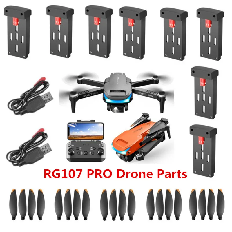 RG107 Pro ESC 4K Obstacle Avoidance RC Drone Spare Parts 3.7V 1800MAH Battery/Propeller /Remote Control/USB Charger