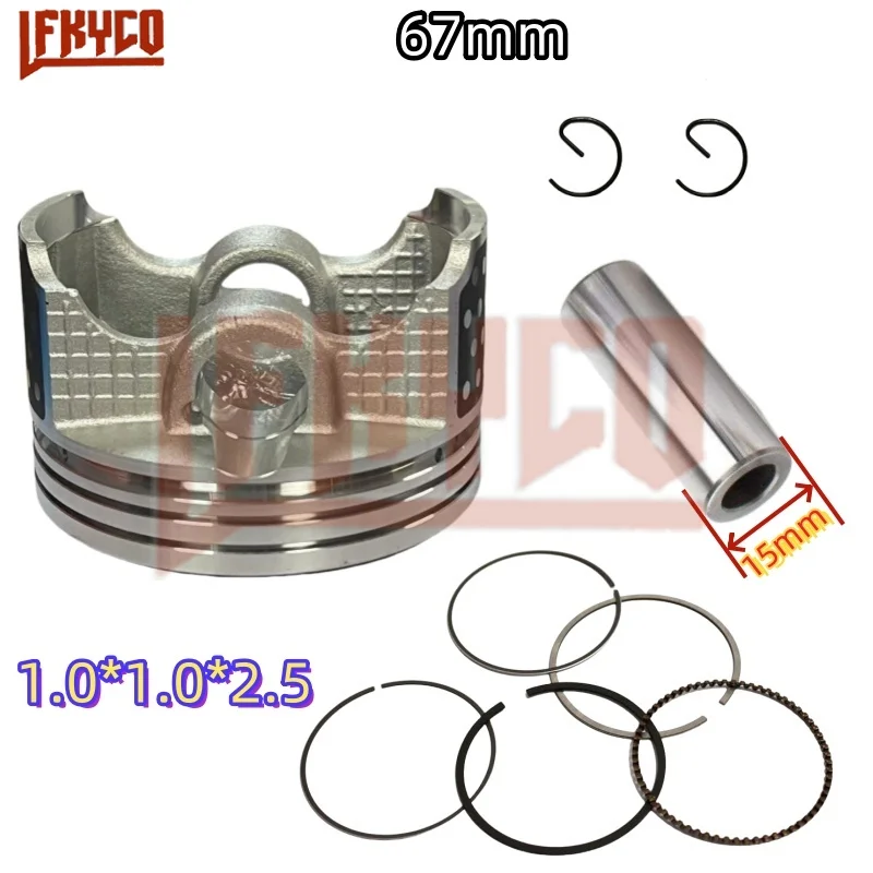 Kit d\'axe de piston forgé pour moto, pièces de moteur, accessoires de moto, Honda CRF230 F, CRF 230F, CRF230F, 233CC, intervalles de 2007 à 2015, 15