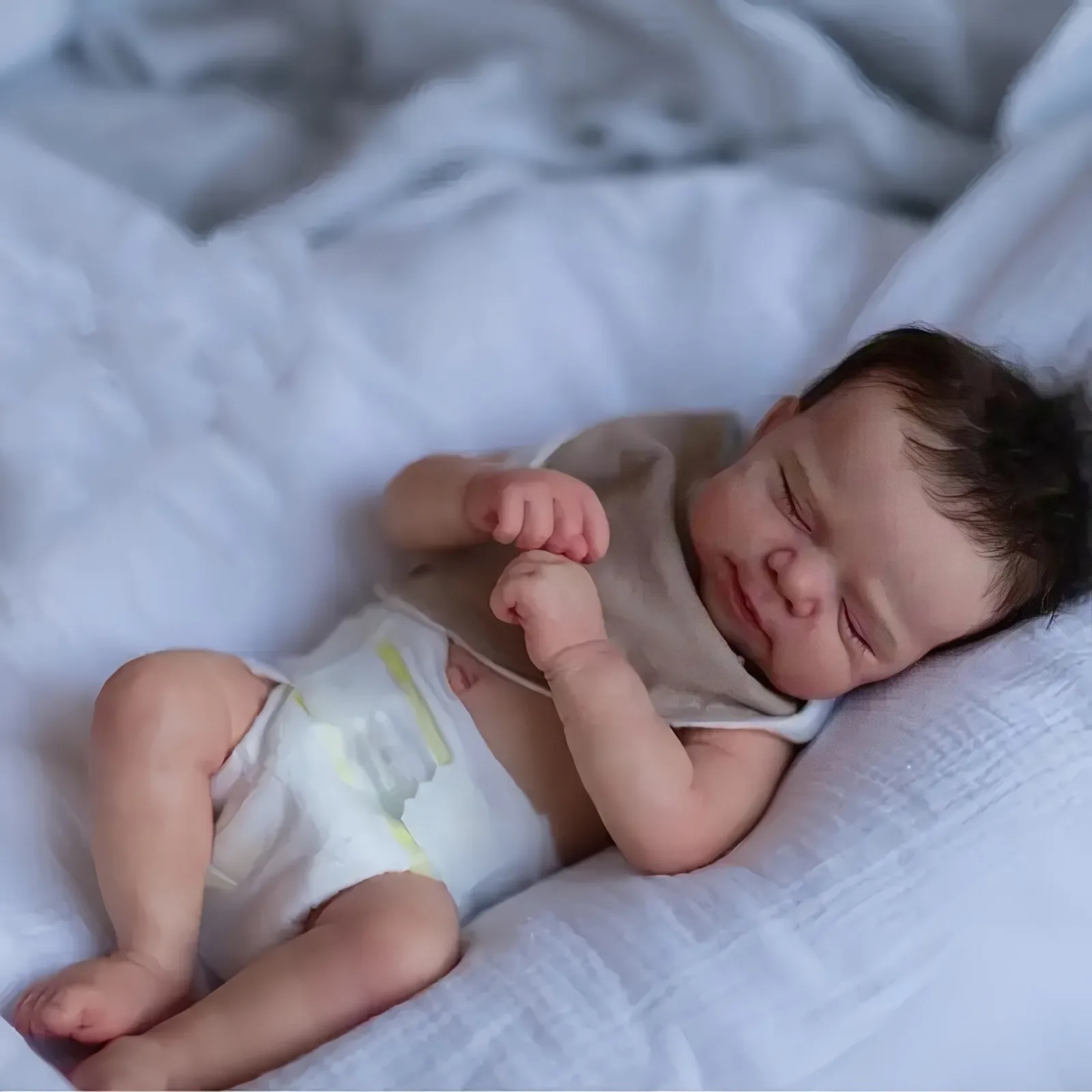 Risbecko 19 pouces déjà peint fini Reborn bébé poupée-fait à la main Reborn Preemie bébé nouveau-né enfants jouet cadeau fille poupées