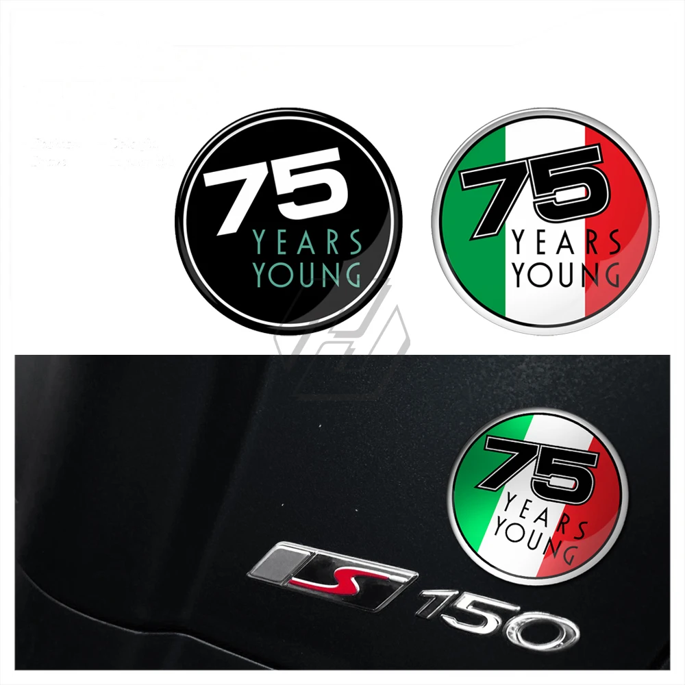 

For Piaggio Vespa GTS 300 250 300ie Sprint Primavera 50 150 Scooter Accessories 75 Years Young Sticker