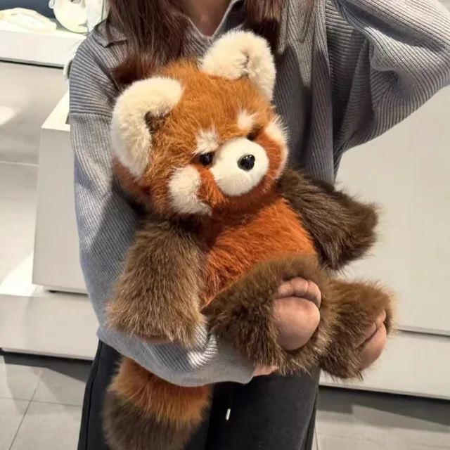Lifelike Kawaii Raccoon Panda Stuffed Animal Plush Pillow Plush Toy Stuffed Fluffy Christmas Gift Decoration Dolls Adult Gift 5