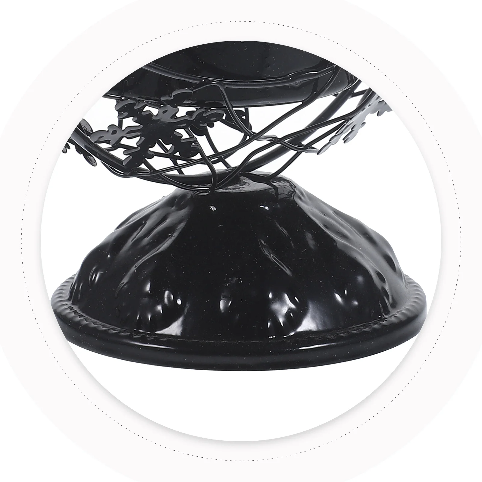 

Metal Moon Holder Hollow Out Iron Stand Decorative Candleholder for Desktop Table Mantel Home Decor