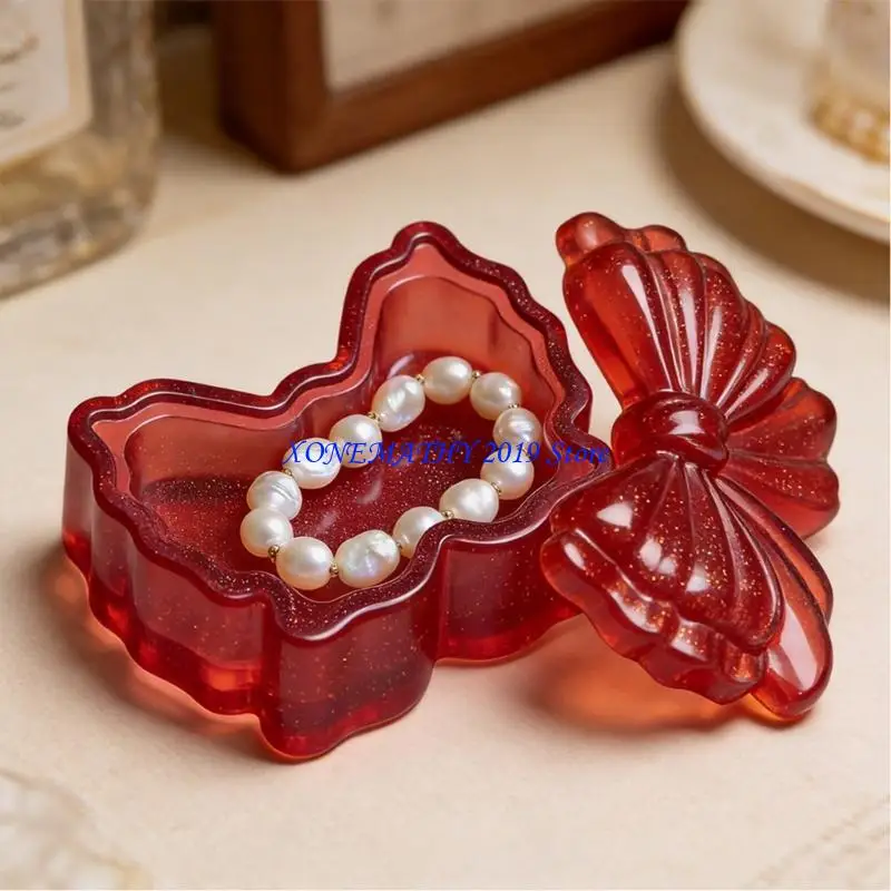 

F42F Creative Butterfly Knot Resin Casting Mold Display Container Mould For Making Decorative Containers And Gift Boxes