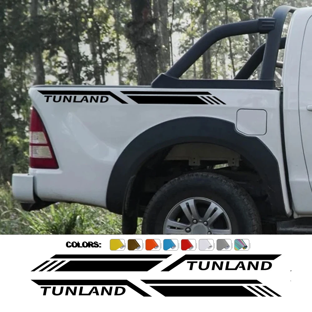 Car Trunk Side Stickers For Foton Tunland Motor Pickup Truck Graphics Stripes Style Decals Vinyl Cover Auto Tuning Accessories