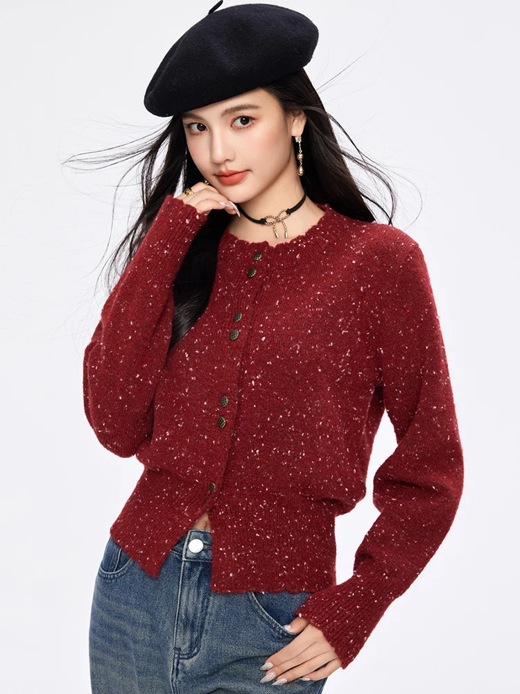 Women\'s Fashion Retro Sweater Cardigans Autumn New Korean Loose Long-sleeved Knitted Outwear Unique Tops Coat