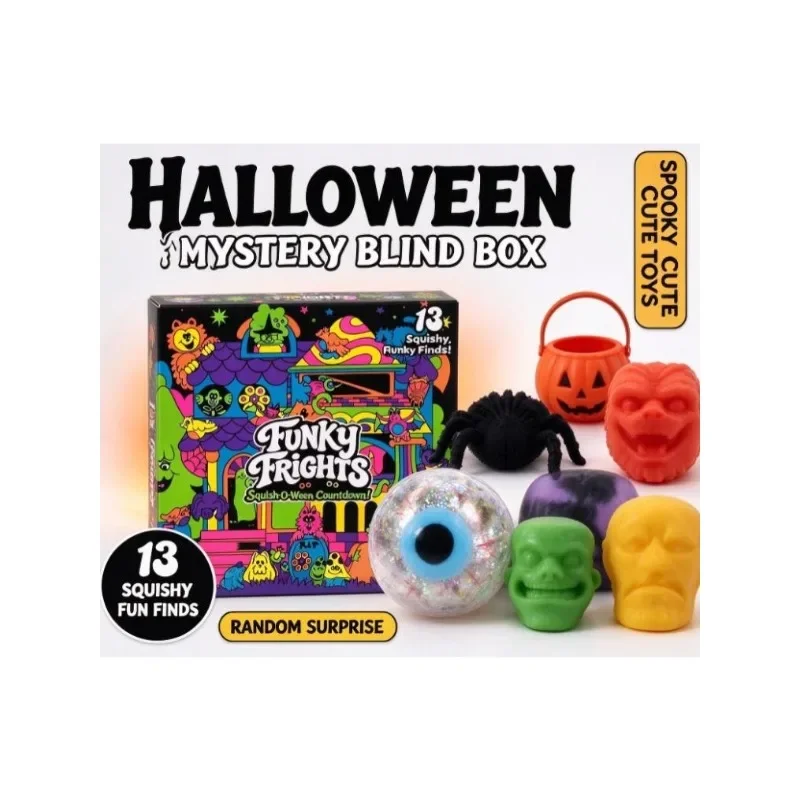 2026 New  Christmas Arrival Calendar 24 Day Countdown Blind Box 3D PVC Pinch Stress Relief Festival Surprise Gift