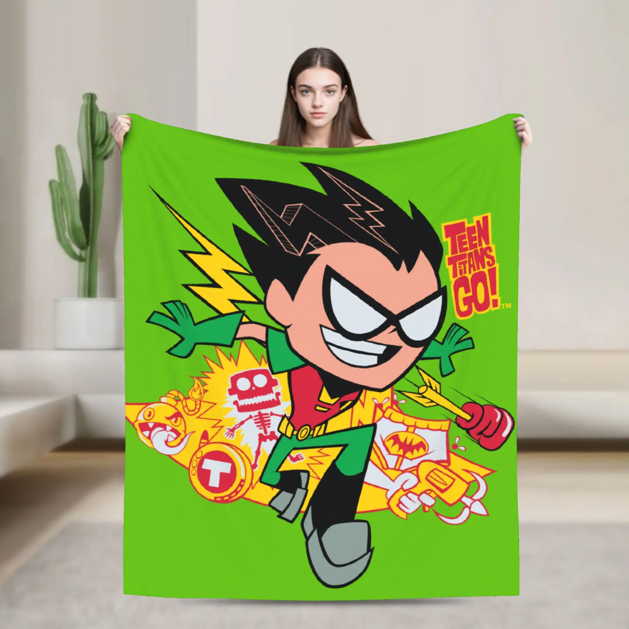 teen-titans-go-robin's-arsenal-grafico-cobertor-de-malha-franela-cobertores-cama-sofa-impresso-ultra-macio-colcha-quente