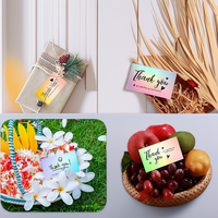 50pcs Sheets/pack of 5 * 9 Cm, Thank You for Supporting My Small Business Laser Thank You Card.