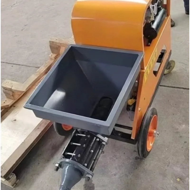 Cement Mortar Spraying Machine High Efficiency Single Phase 220v with Engine & Motor for Small Project Construction Work