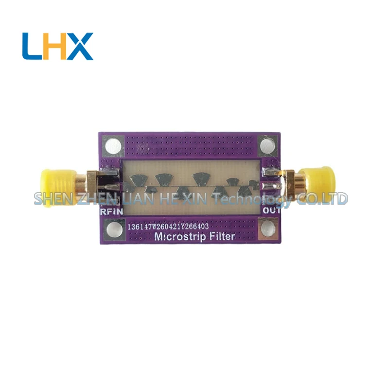 7.8GHz bandpass passive microstrip filter bandwidth 500MHz DIY test suite communication filter new