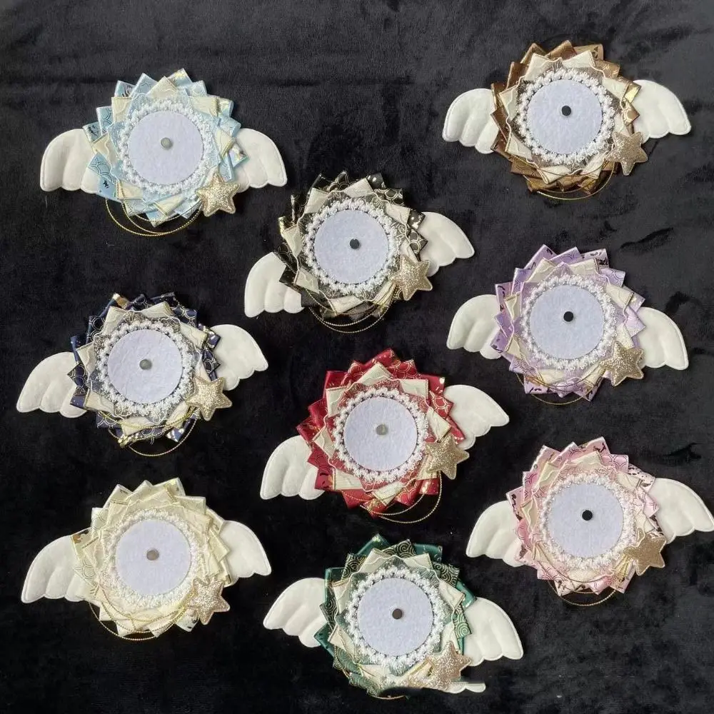 Lace Anime Badge Display Base Flower Wings Brooch Holder Itabag Decor Bow Decoration Crafts Colorful Badges Pins Tray