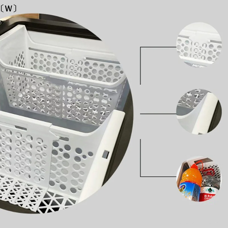〔W〕Chest Freezer Basket Odorless Chest Freezer Storage Rack Heavy Load Refrigerator Storage Organizer Kitchen Accessories