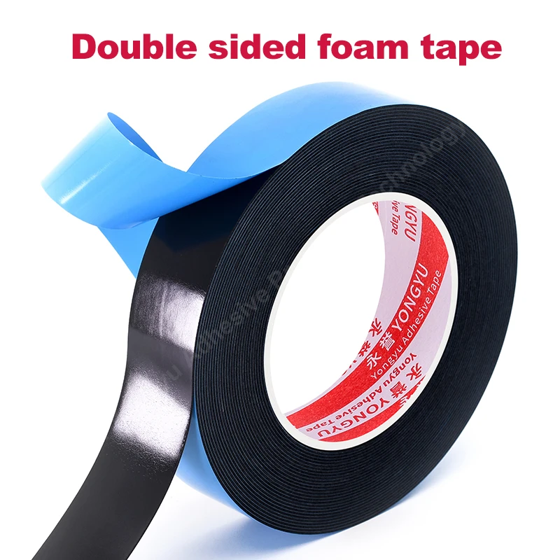 Blue Film Black Foam Double-Sided Tape Car Balance Block High-Density High Adhesion Household Waterproof High Temperature