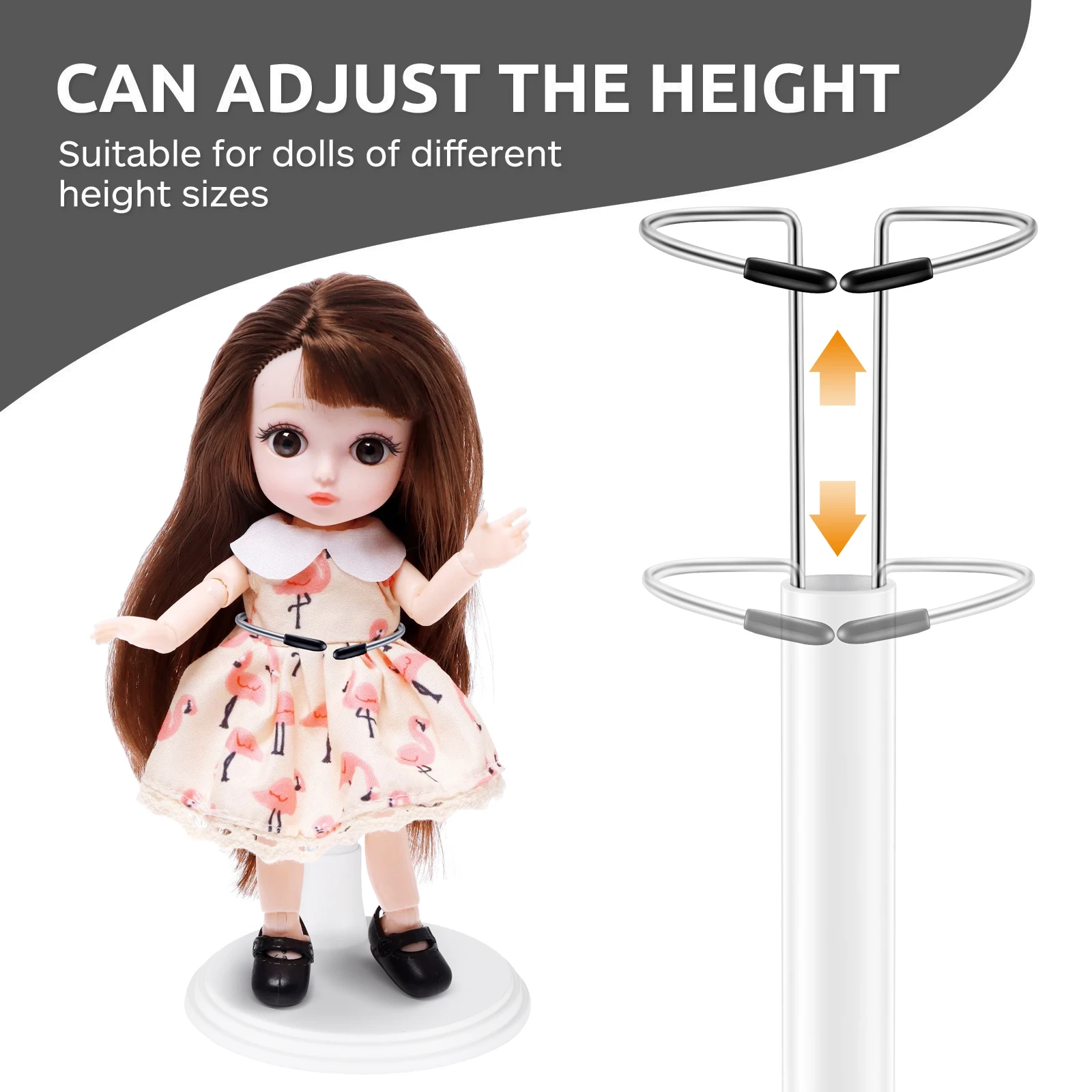 

3pcs Stand Adjustable Display Bracket Lightweight Pp Aluminum Alloy Stable Desktop Support Holder Portable Figure