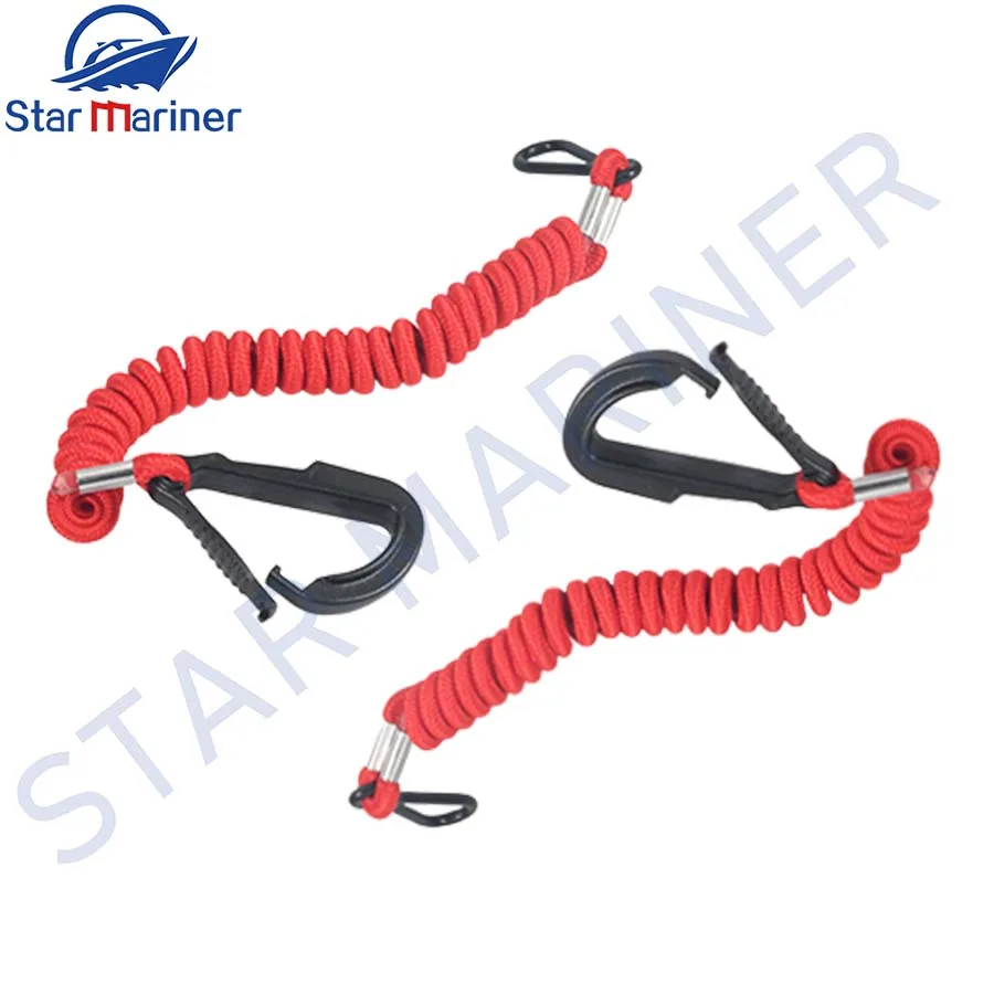 

2 шт. 8M0092849 аварийный выключатель для лодки, шнур безопасности для подвесного двигателя Mercury Mercruiser 15920Q54 15920A54
