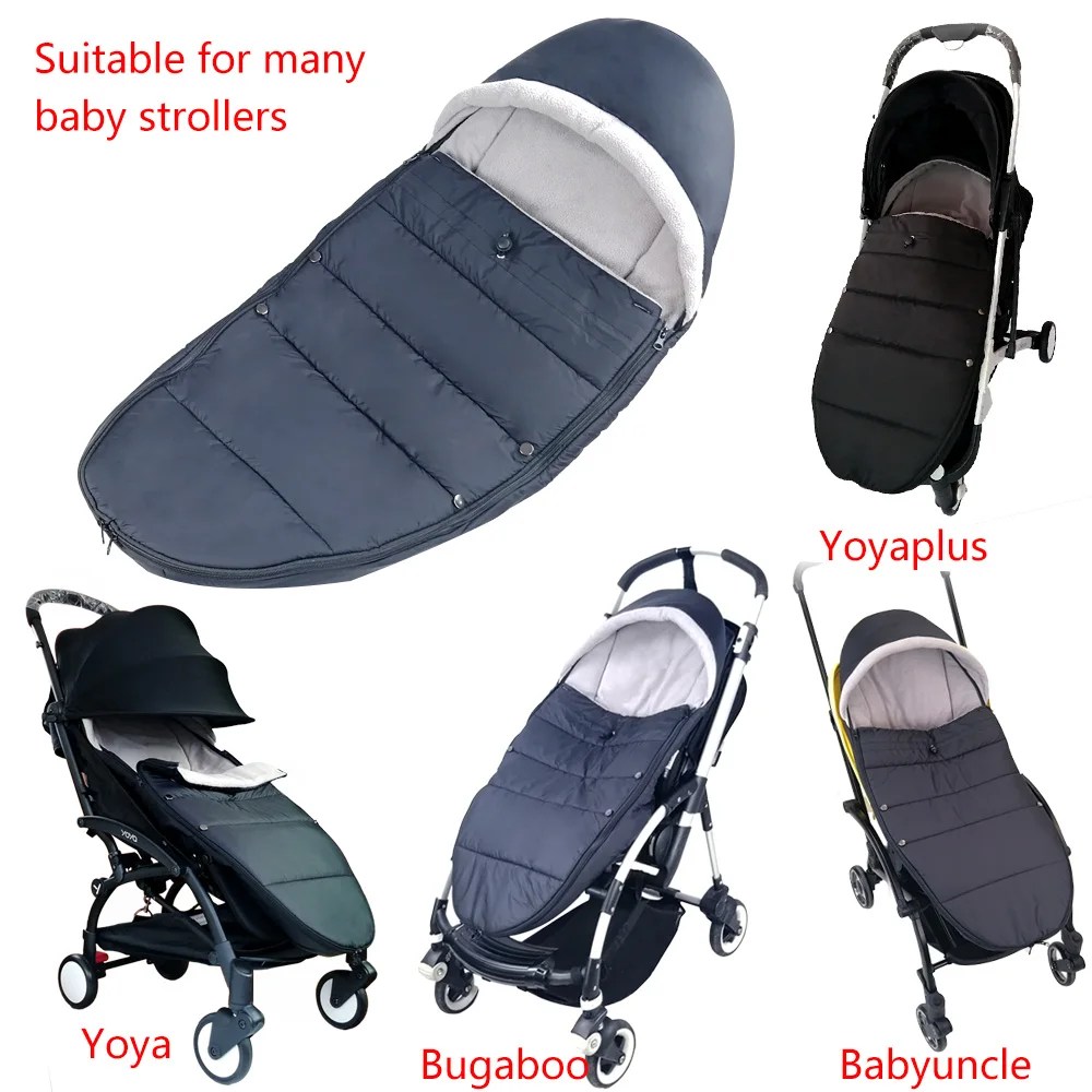 Universal Baby Stroller Accessories Sleep Bag Sock Bilateral Zipper Windproof Warm Sleepsack Pushchair Footmuff For Babyyoya