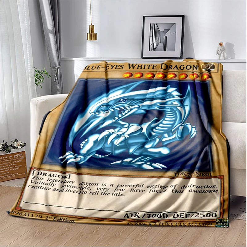 Blue-Eyed White Dragon Super Soft Throws Blanket,Warm Cozy Blanket for Bed,Couch,Sofa,Bedroom,Living Room,Travel,Camping,Hiking