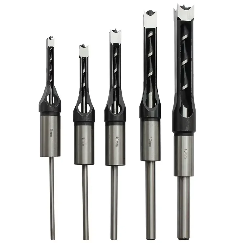 1PC for Square Tenon Machine Lengthened Hollow Electric Drill Expansion and Sinking Hole Opening 5 Sets of Square Drill Bits