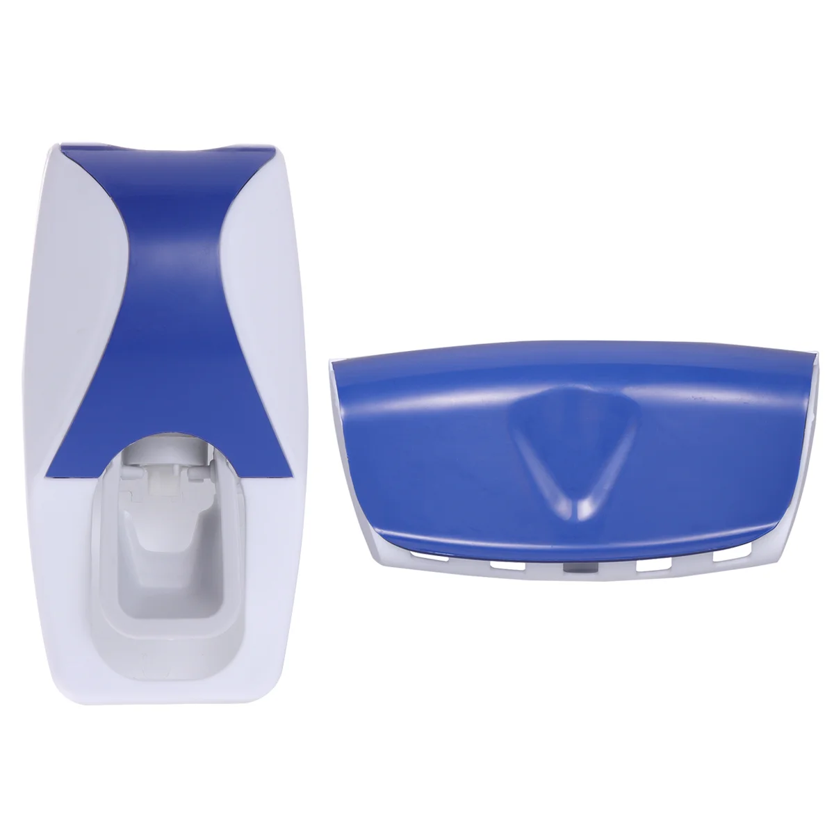 

Tooth Paste Automatic Toothpaste Dispenser Toothbrush Holder Blue Squeezer with