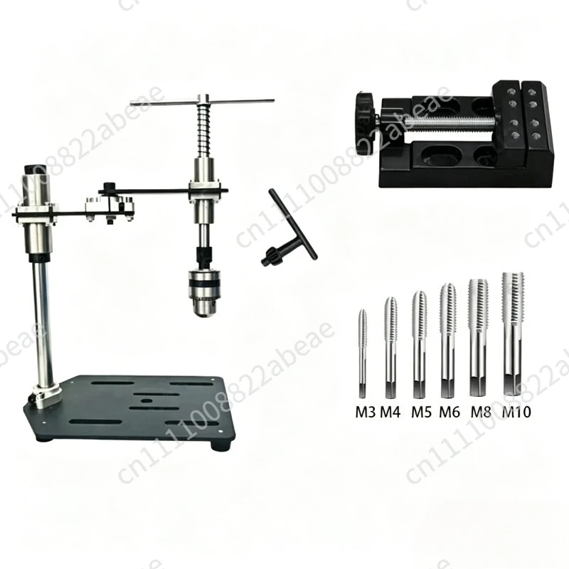 Universal Vertical Hand Tapping Machine with Desktop Stand and Vise 1.5-10MM