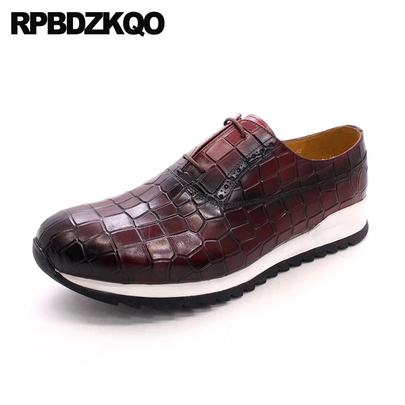 

47 Men Snake Skin Comfort Python Leather Oxfords Sneakers Big Size Walking Designer Casual Shoes Office Dress Snakeskin Business