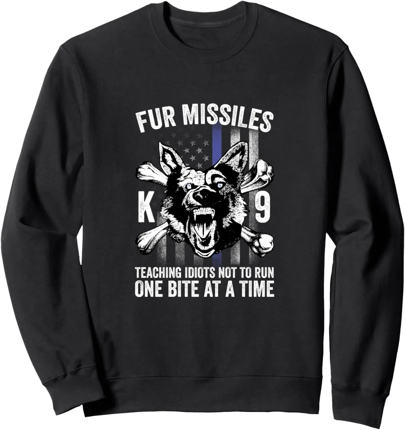 

Толстовка Fur Missiles Teaching Idiots Not To Run K9 Police Dog K9